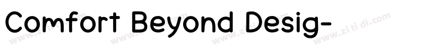 Comfort Beyond Desig字体转换